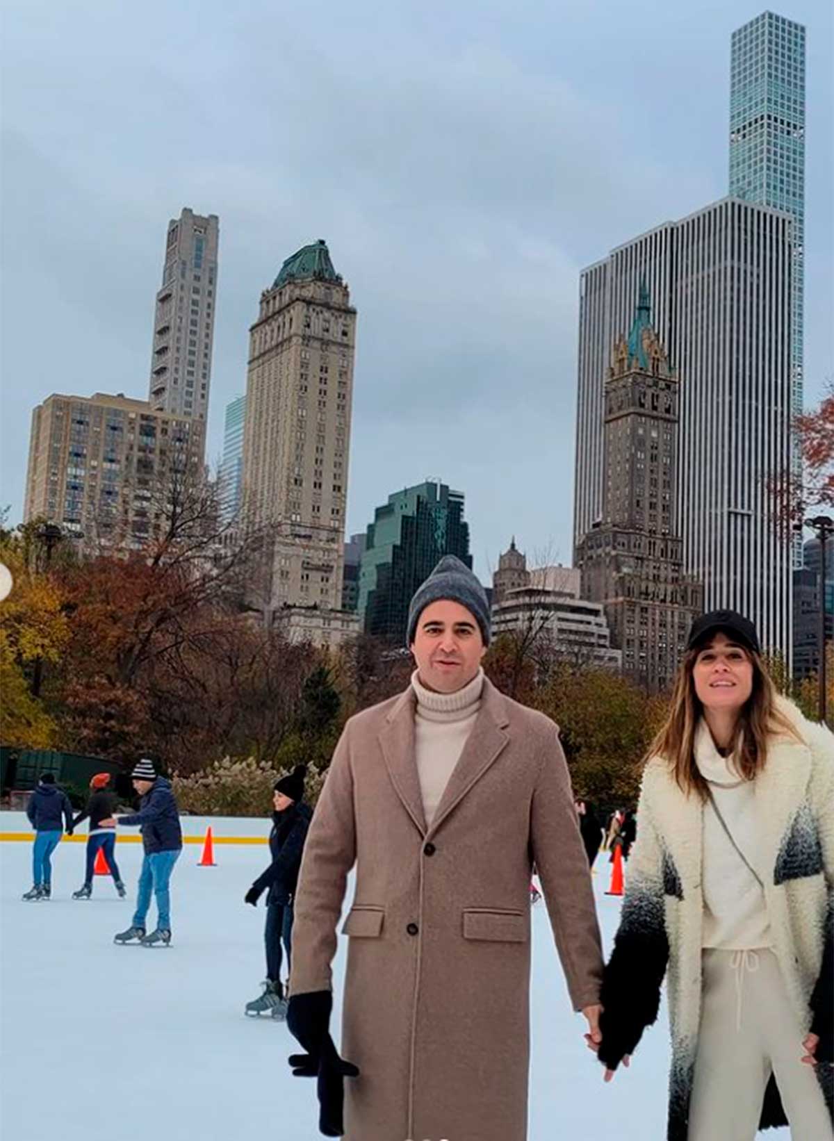 Isabel Jiménez y su marido en Nueva York