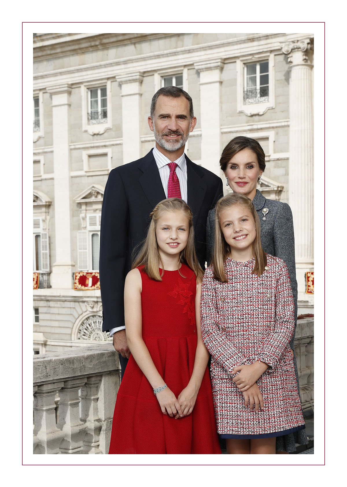 felicitacion navidad familia real 2017