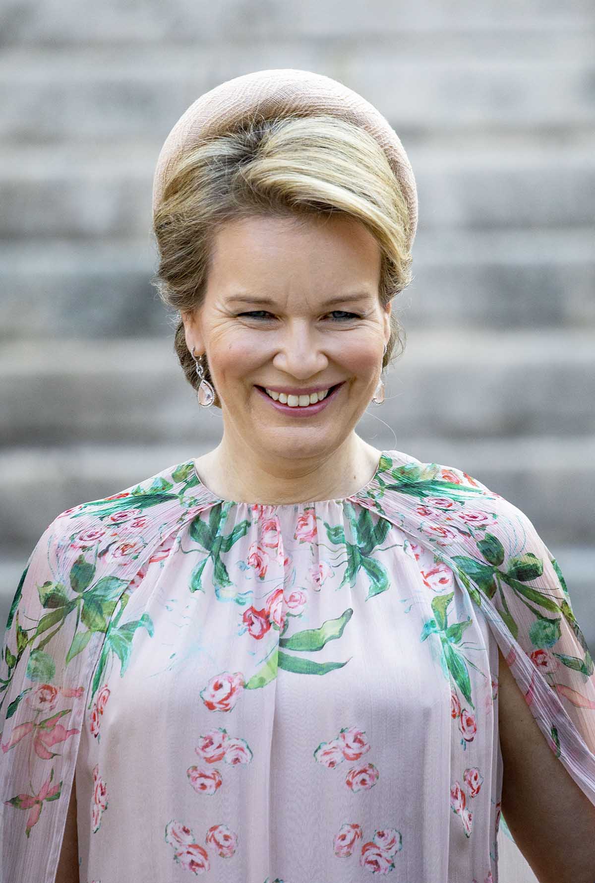 Queen Mathilde of Belgium attending the Te Deum on the occasion of the National Day of Belgium in Brussel, on July 21, 2021