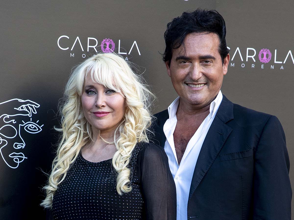 Singer Carlos Marin and Geraldine Larrosa Innocence at photocall for presentation Gold Music Club  in Madrid on Friday, 03 June 2021.