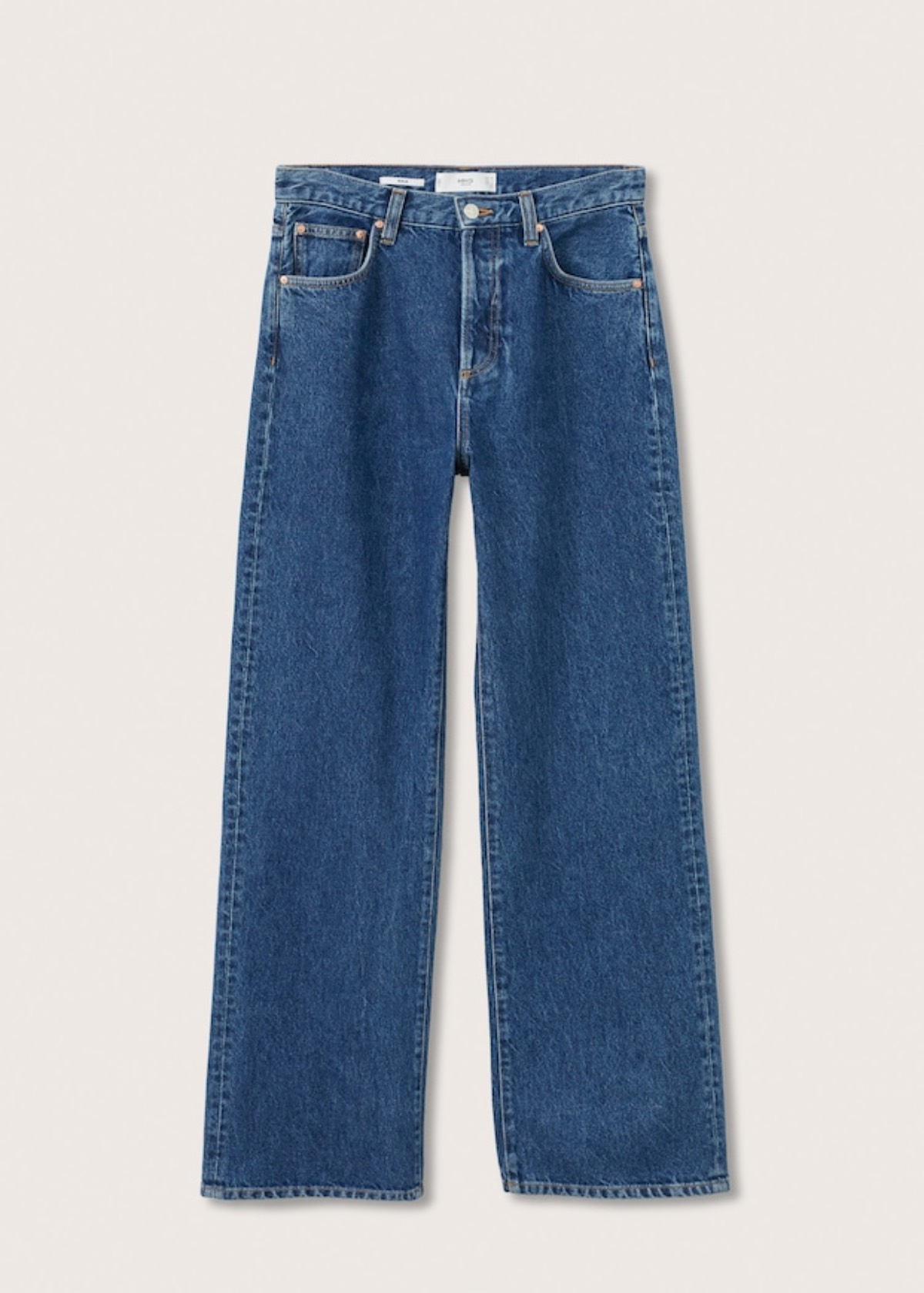 Jeans Wideleg tiro alto