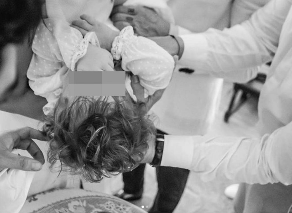 Guti y Romina Belluscio bautizan a su hijo Romeo en Argentina
