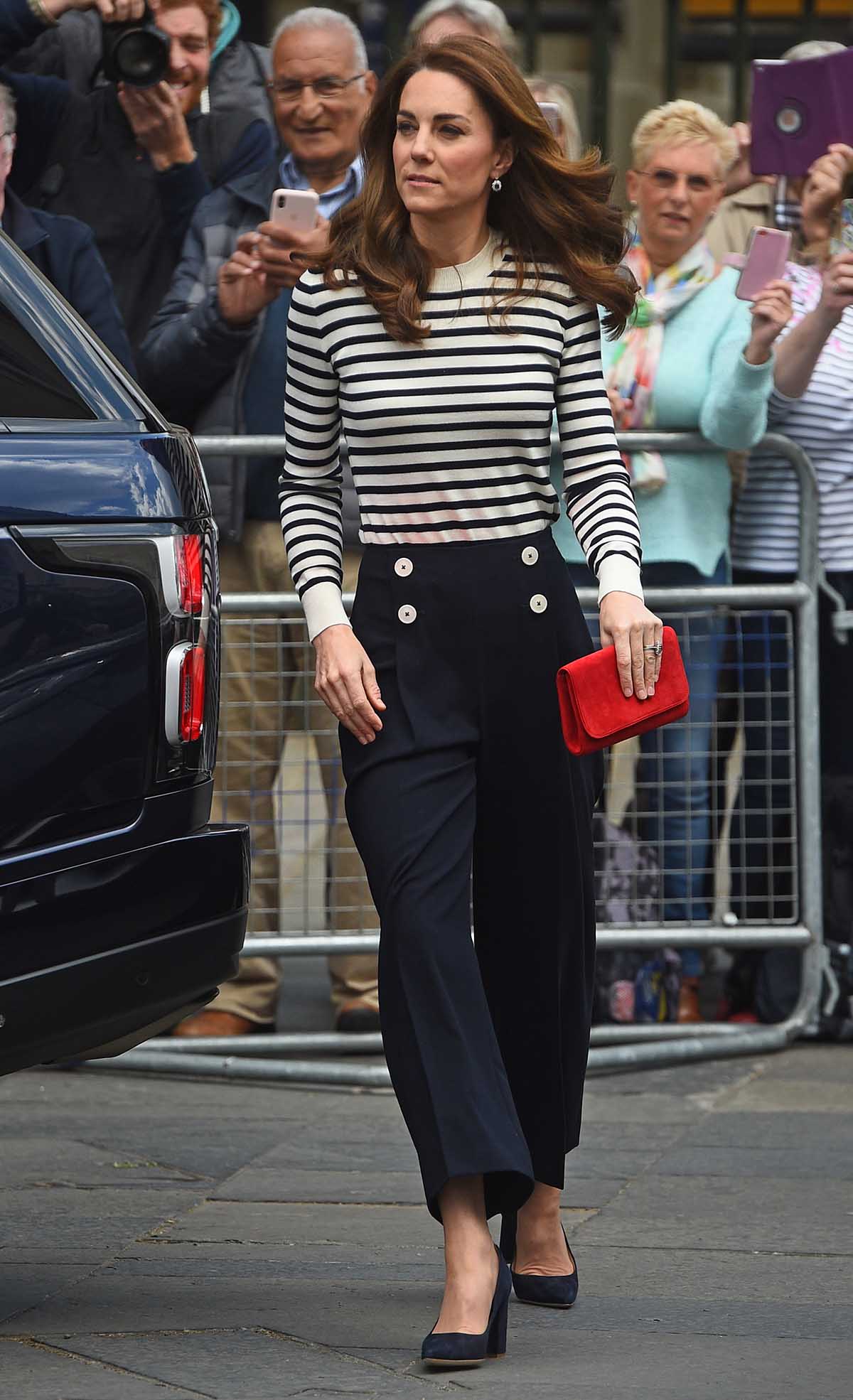 Kate Middleton Duchess of Cambridge attending the King's Cup Regatta in London, Britain May 7, 2019