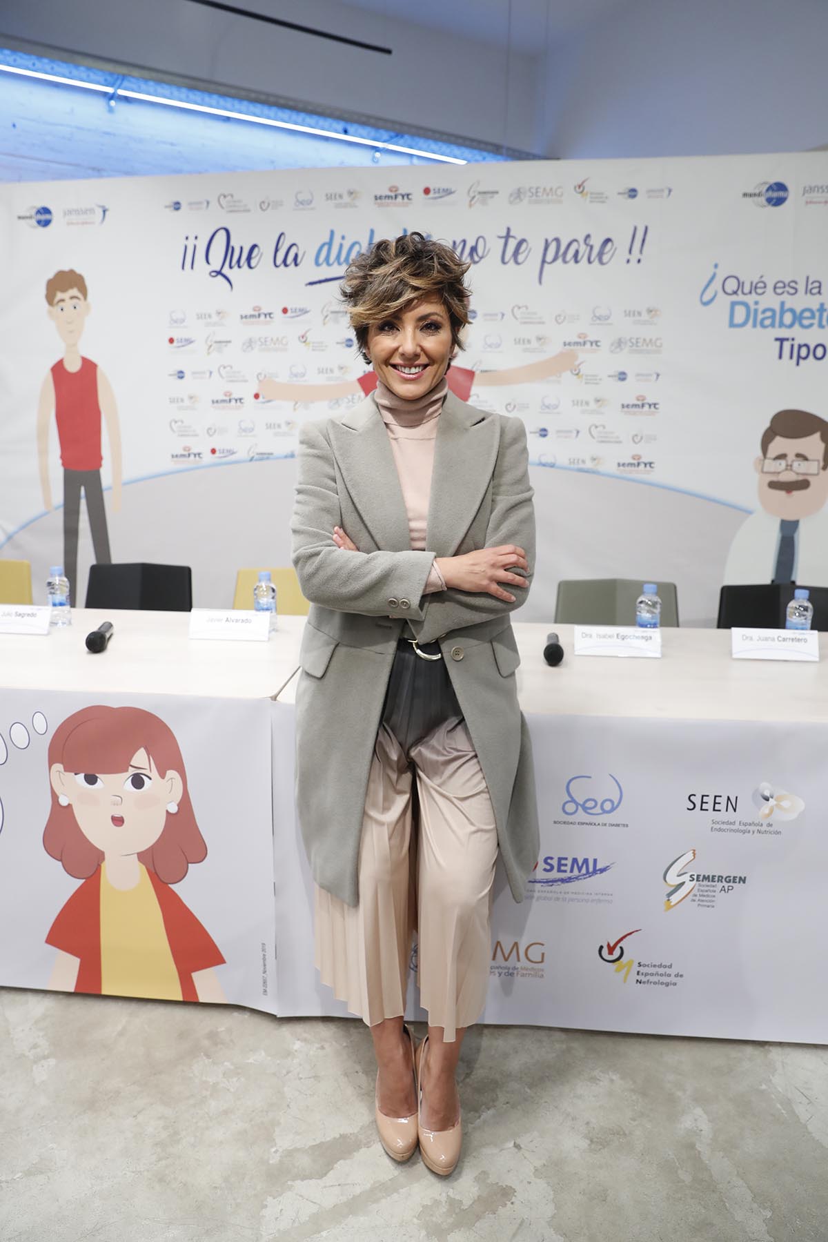 Journalist Sonsoles Onega at the "Que la diabetes no te pare" campaign presentation in Madrid on Thursday , 14 November 2019.