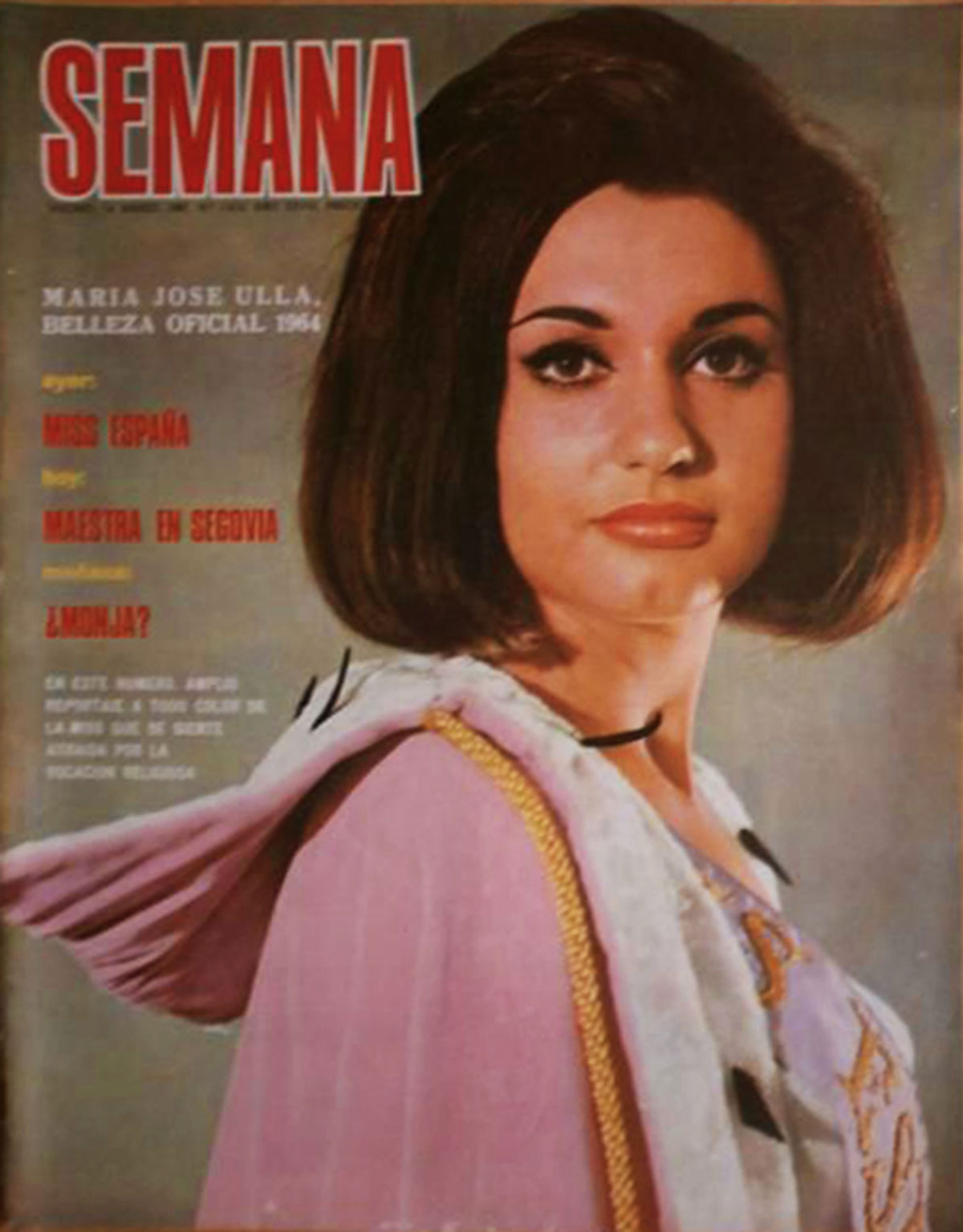 Muere María José Ulla, Miss España 1964