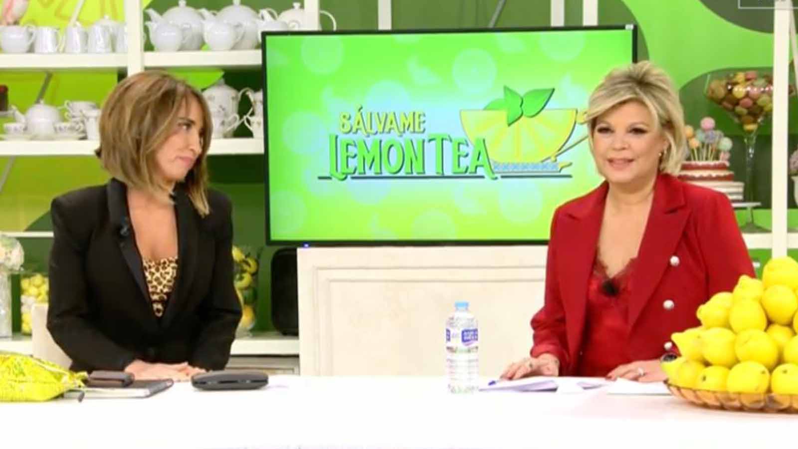 Terelu Campos y María Patiño debutan en 'Sálvame' como presentadoras con guiño a Mila Ximénez