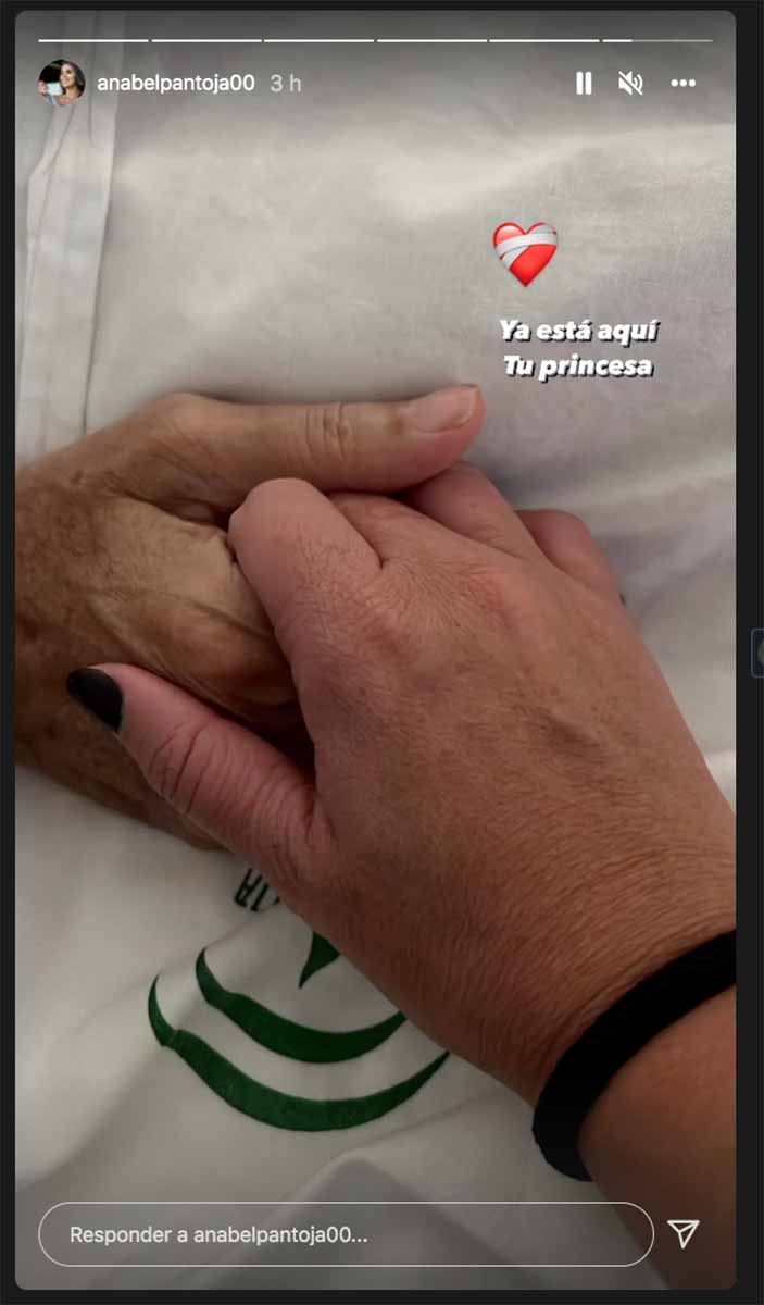 La foto del reencuentro entre Anabel Pantoja y su padre, Bernardo Pantoja, en el hospital