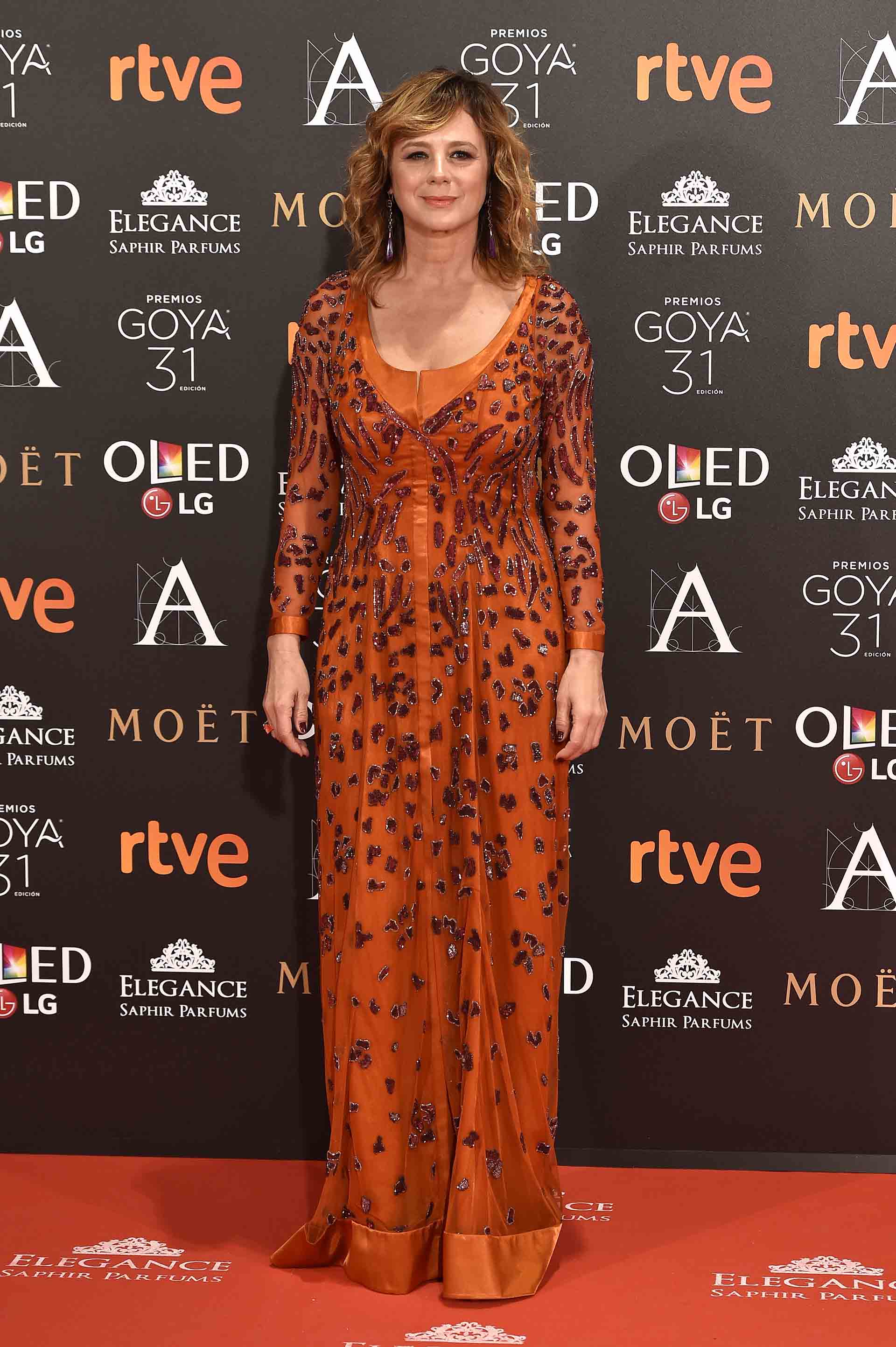 Actress Emma Suarez at photocall during the 31th annual Goya Film Awards in Madrid, on Saturday 4th February, 2017.