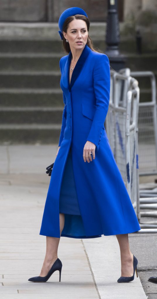 Kate Middleton, espectacular de azul pavo real por el Día de la Commonwealth (sin la reina Isabel)