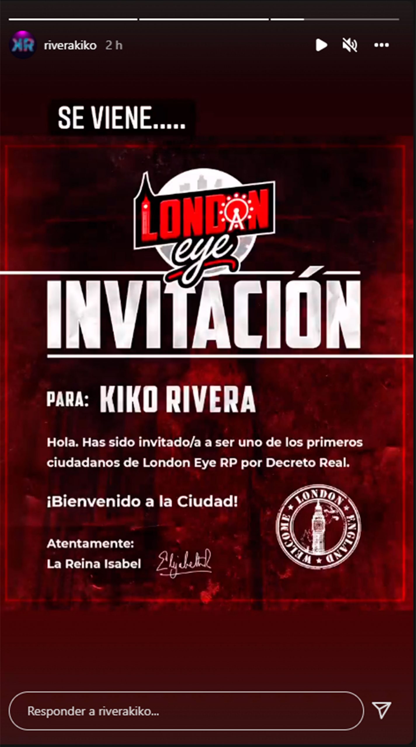 Kiko Rivera invitación