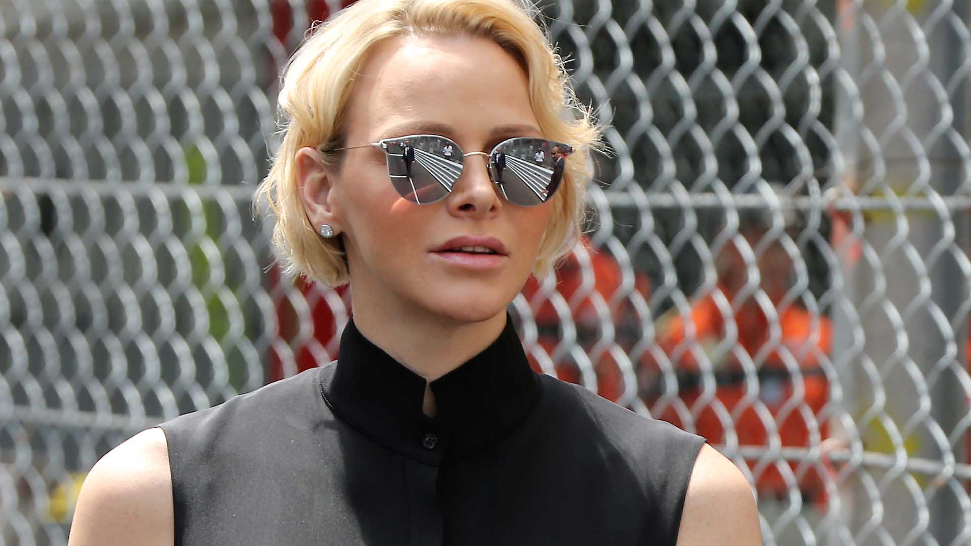 Princess Charlene before the start of the 77th Formula 1 Grand Prix of Monaco on May 26th, 2019.