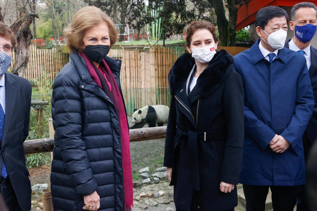La Reina Sofía se derrite con sus queridos osos panda en el zoo