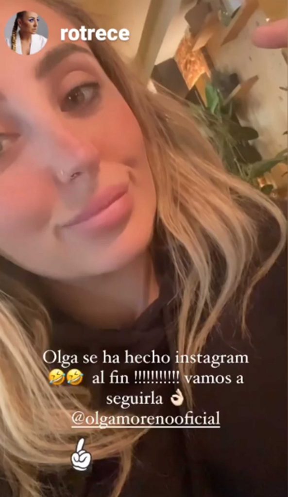 Olga Moreno se estrena con una cuenta personal de Instagram de la mano de Rocío Flores