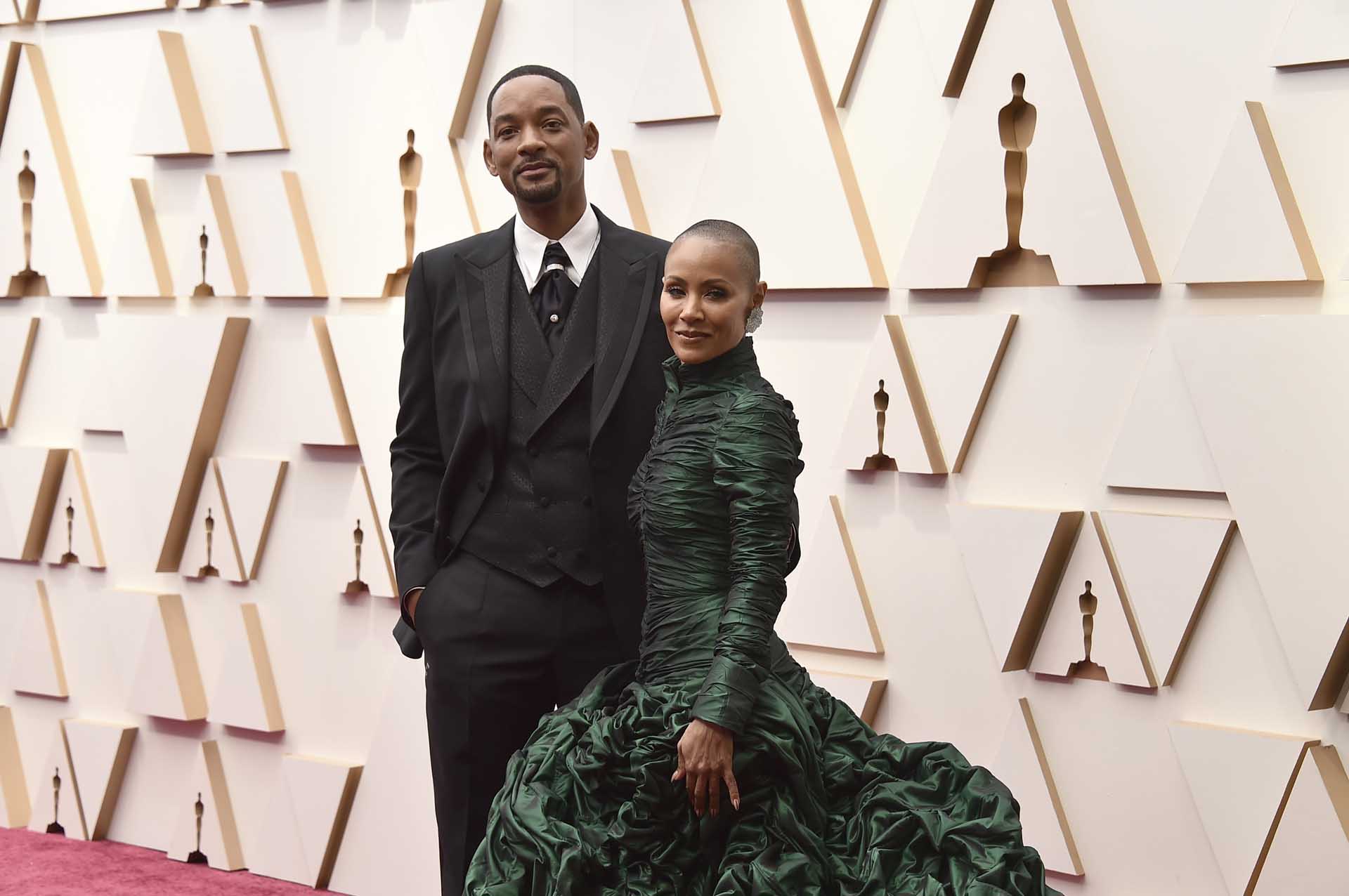Will Smith y Jada Pinkett Smith en los Premios Oscar 2022.