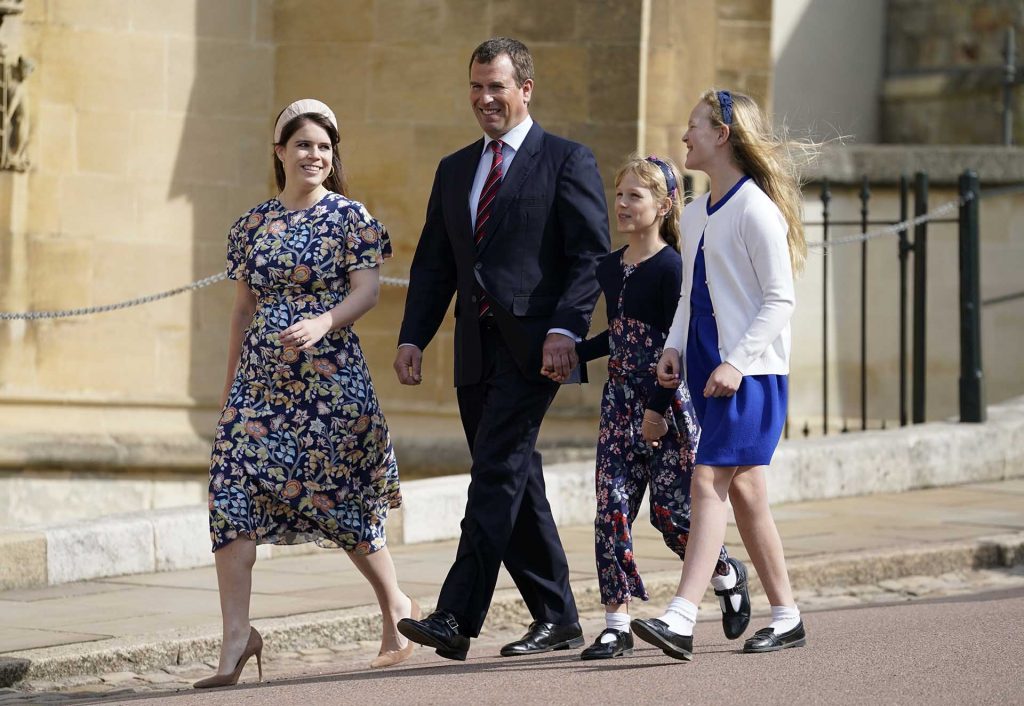 El príncipe Guillermo y Kate Middleton, junto a sus hijos, asisten a la Misa de Pascua