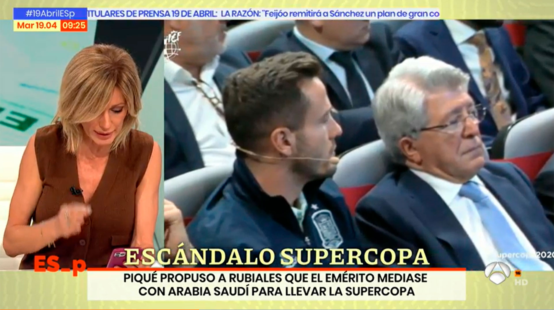 El Rey Juan Carlos manda un WhatsApp a Susanna Griso para negar a Piqué