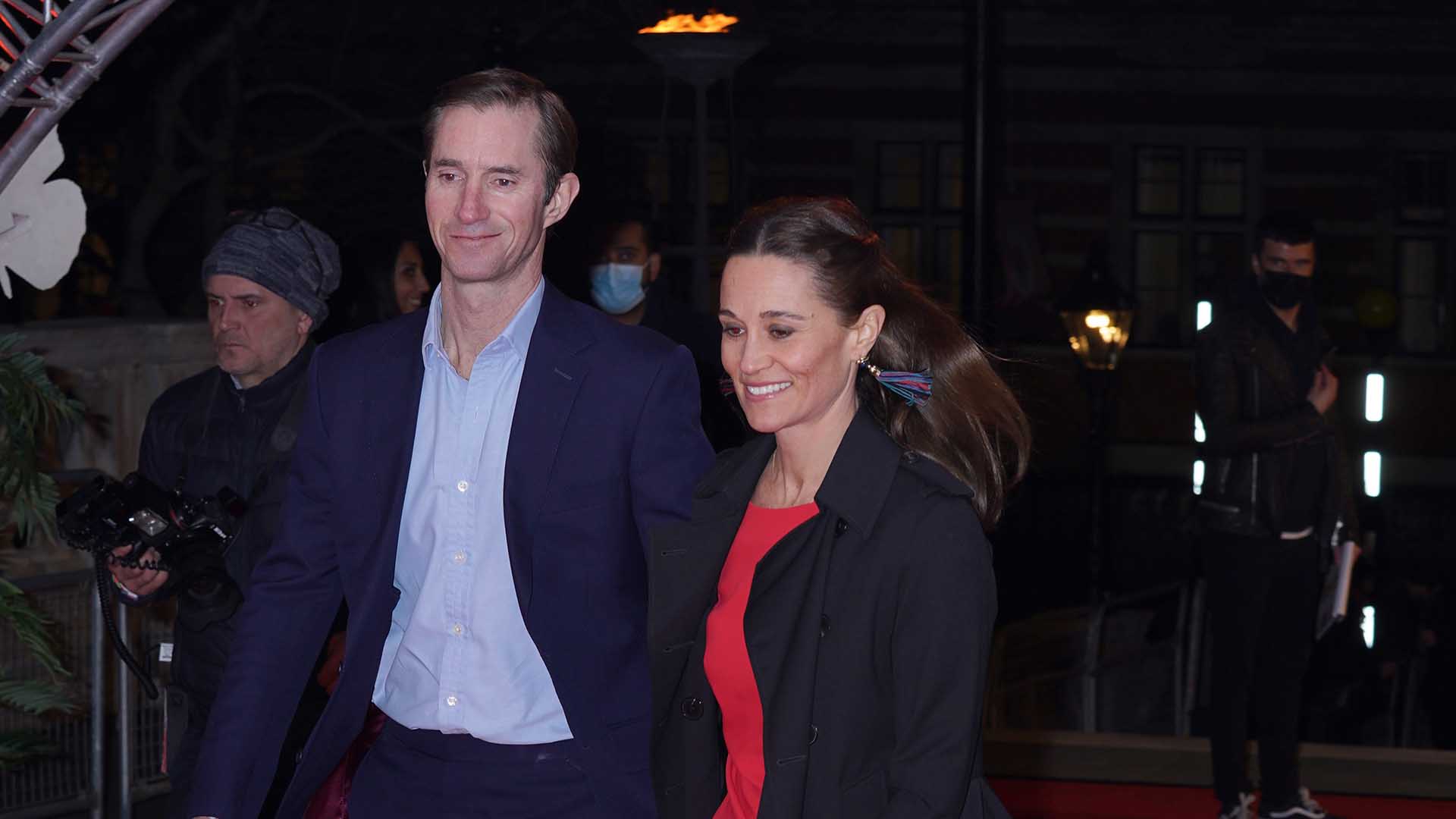 Pippa Middleton and James Matthews attending the premiere of Cirque Du Soleil's Luzia in London. Picture date: Thursday January 13, 2022.
