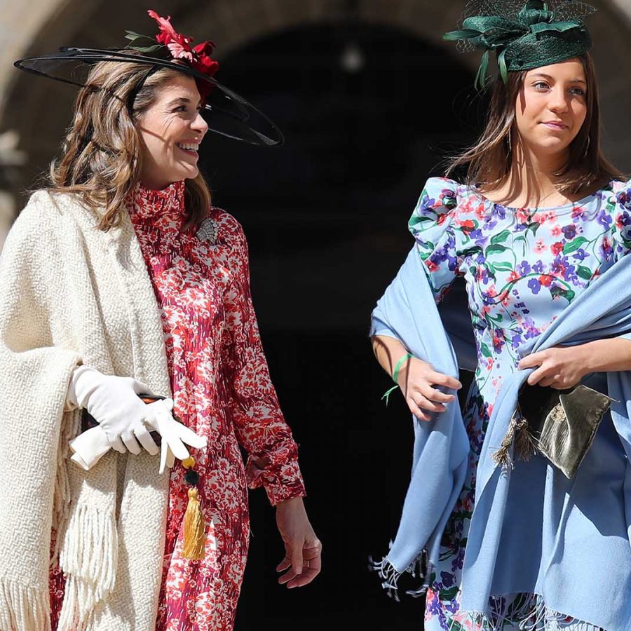 Xandra/Sandra Falco during the wedding of Isabelle Junot and Alvaro Falco in Plasencia (Caceres) on Saturday, 2 April 2022.