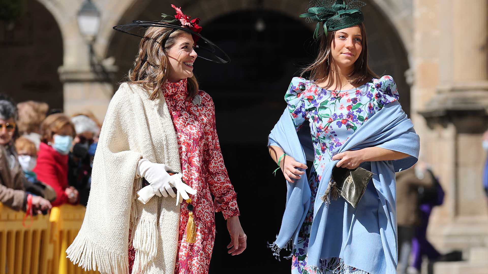 Xandra/Sandra Falco during the wedding of Isabelle Junot and Alvaro Falco in Plasencia (Caceres) on Saturday, 2 April 2022.
