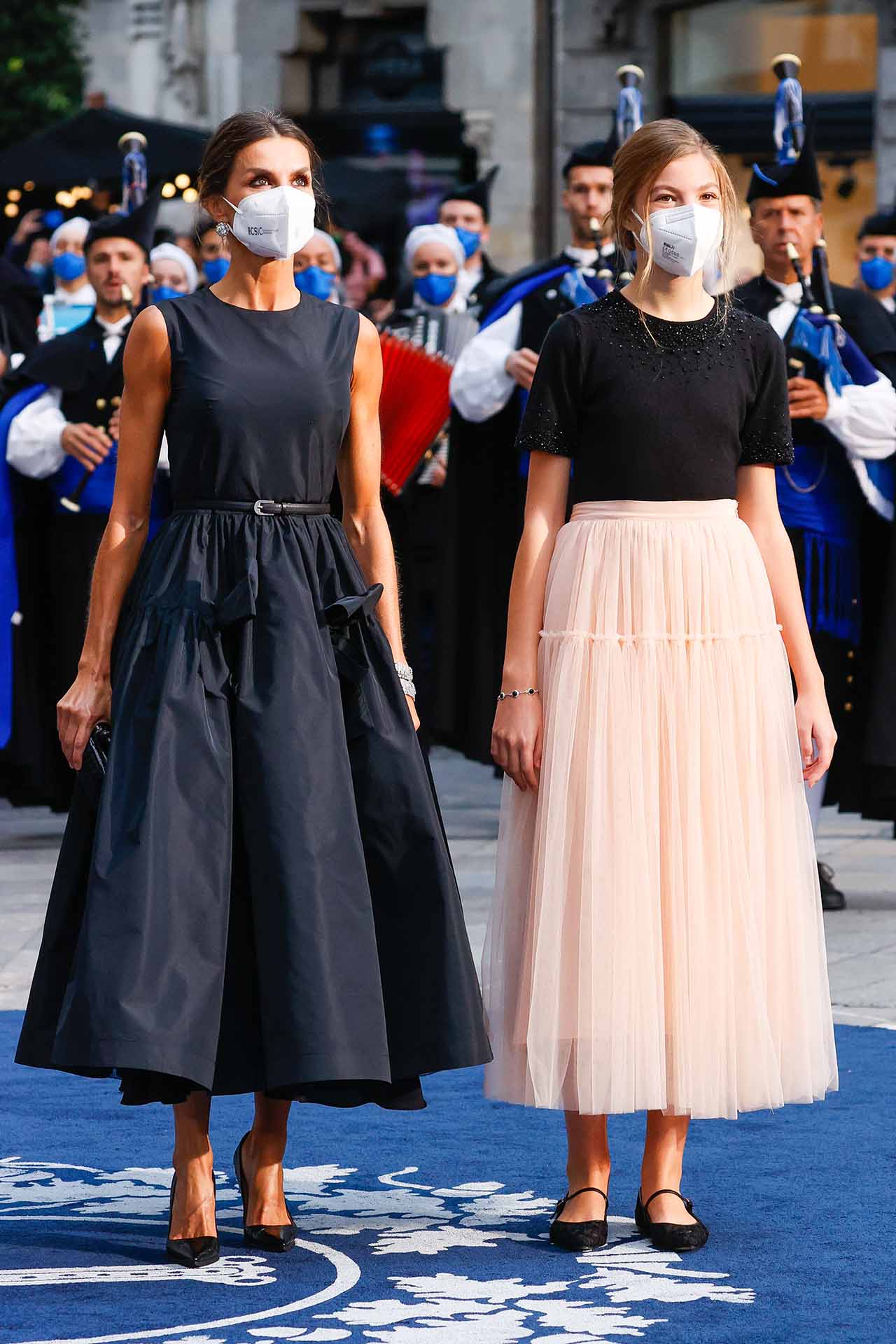 Spanish Queen Letizia Ortiz and Sofia de Borbon during the Princess of Asturias Awards 2021 in Oviedo, on Friday 22 October 2021.