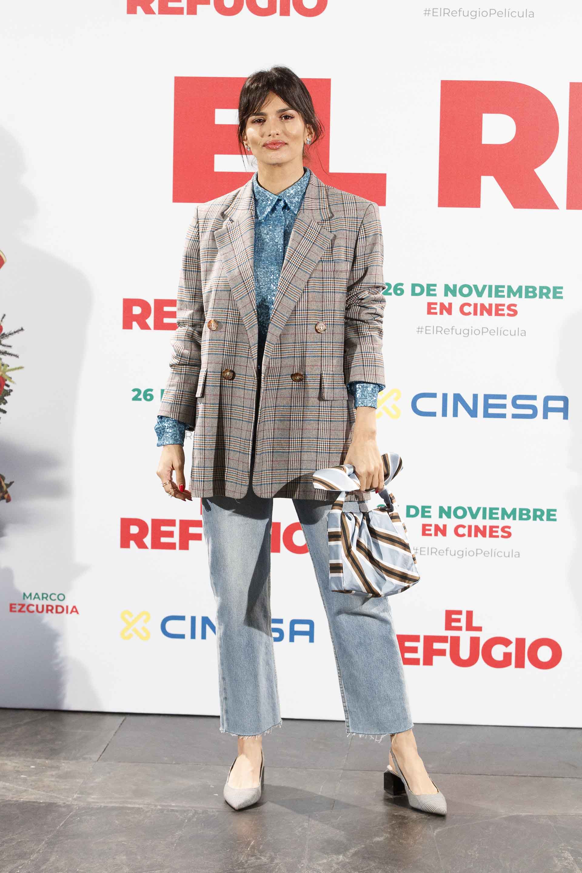 Actress Sara Salamo at photocall film El Refugio in Madrid on Friday, 19 November 2021.