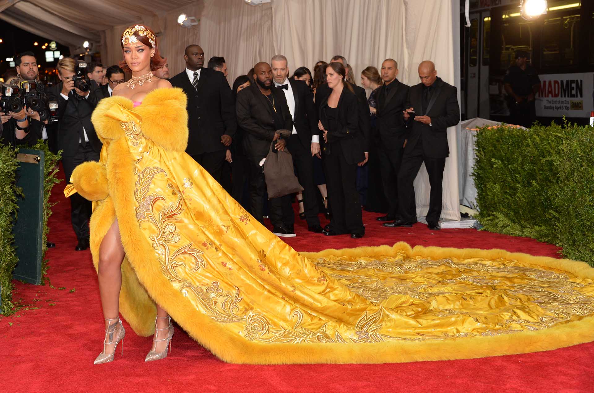Singer Rihanna attending The Metropolitan Museum of Art's Costume Institute gala celebrating "China: Through the Looking Glass" on Monday, May 4, 2015, in New York.
