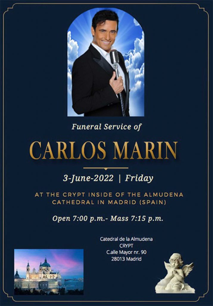 Carlos Marín tendrá su misa funeral en la Catedral de la Almudena