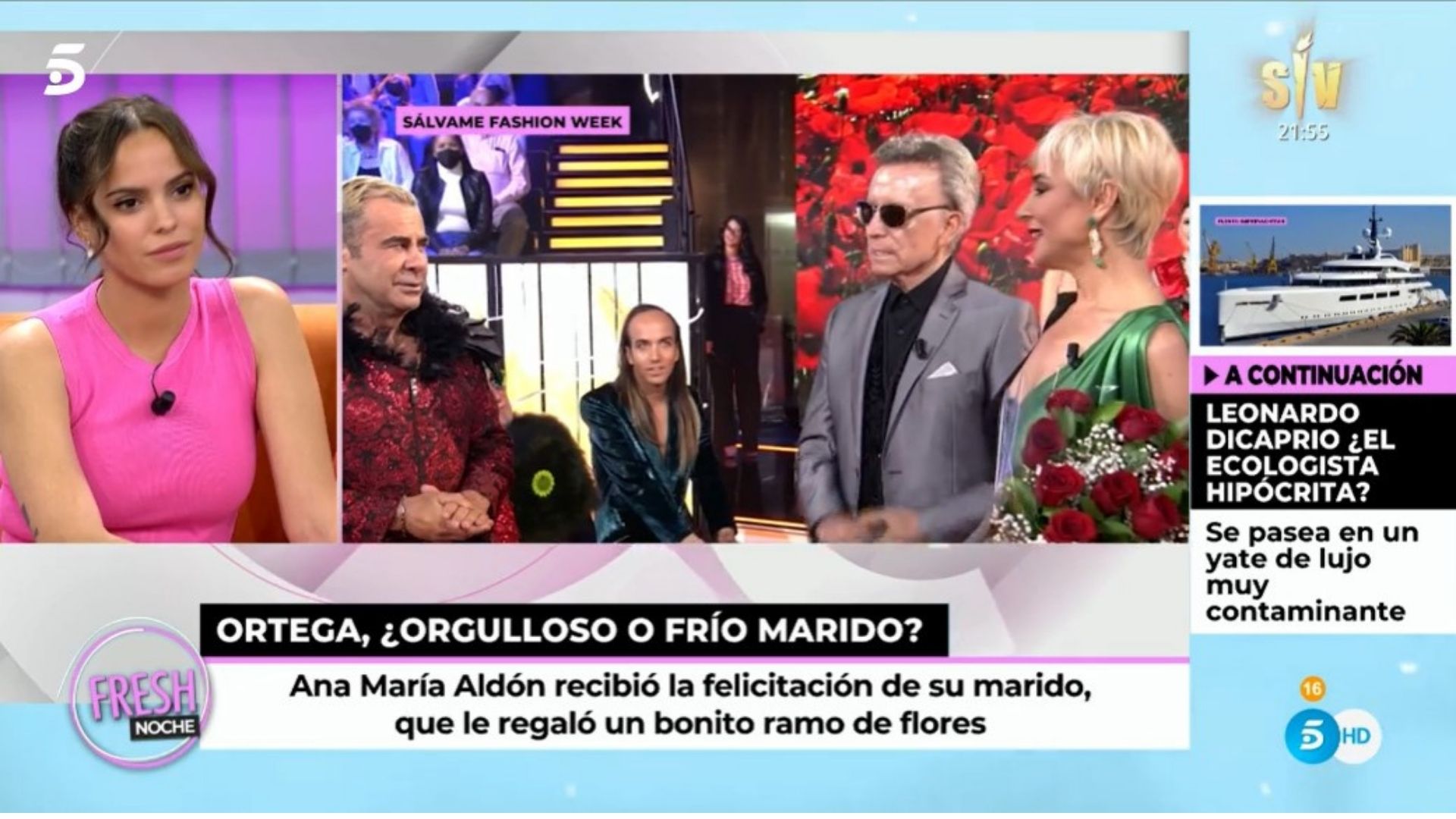 La pulla de Gloria Camila a Ana María Aldón al hablar de su frío encuentro con Ortega Cano en 'Sálvame Fashion Week'