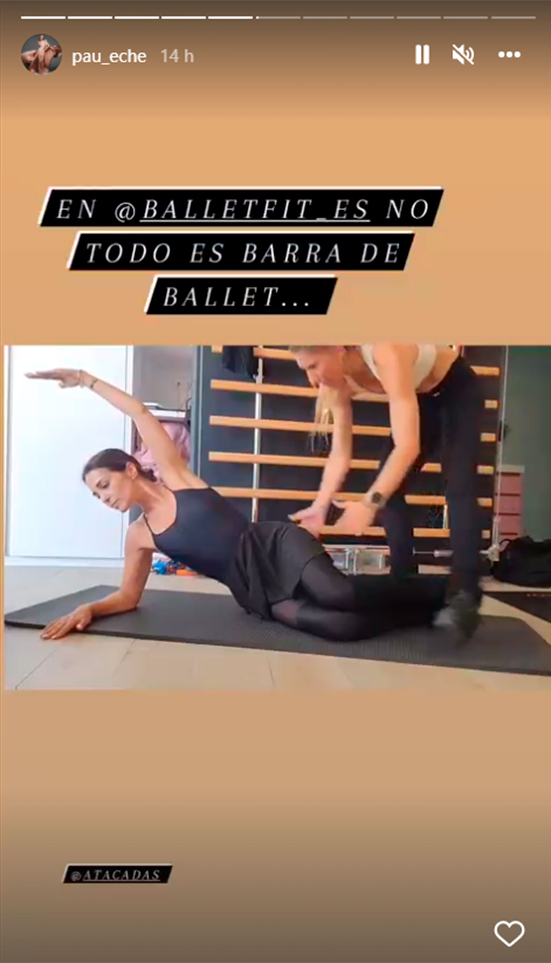 Paula Echevarría ballet