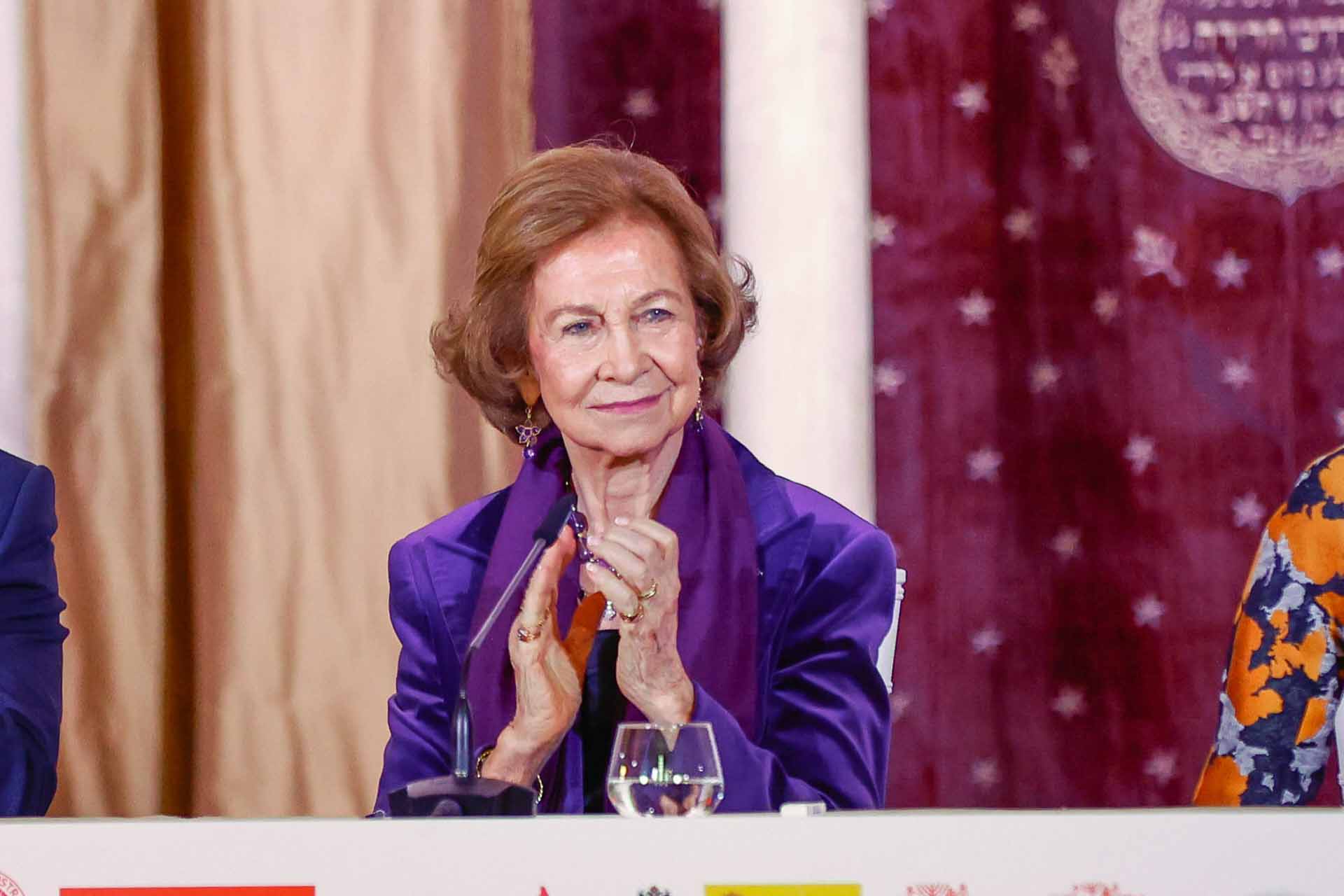 Reina Sofía apuesta por el morado en los Premios Hispania y Europa Nostra en Toledo