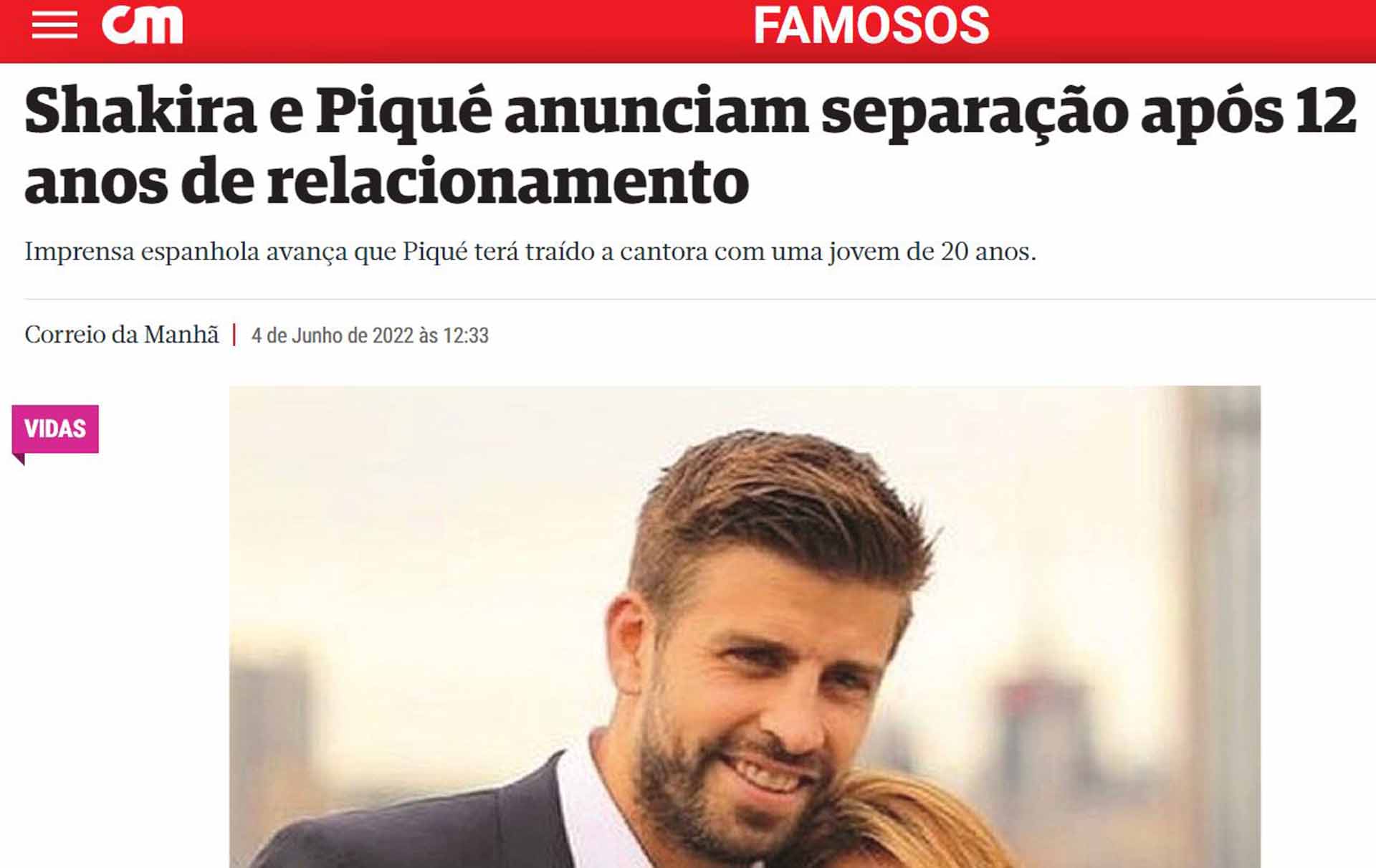 Shakira prensa internacional ruptura