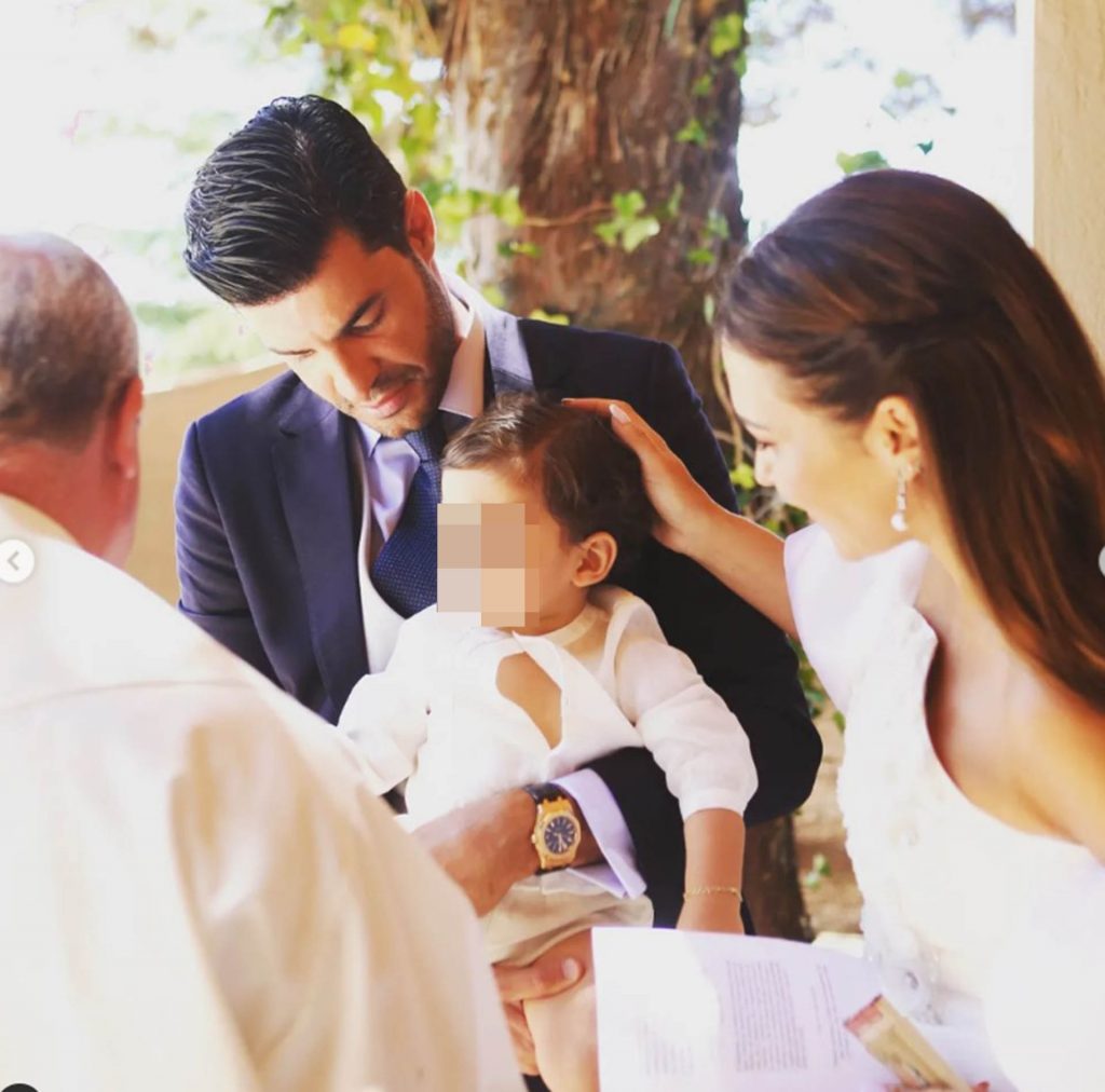 Paula Echevarría y Miguel Torres celebran el bautizo de su hijo
