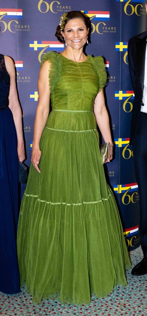 Victoria de Suecia brilla con su vestido 'low cost' reciclado en Ámsterdam