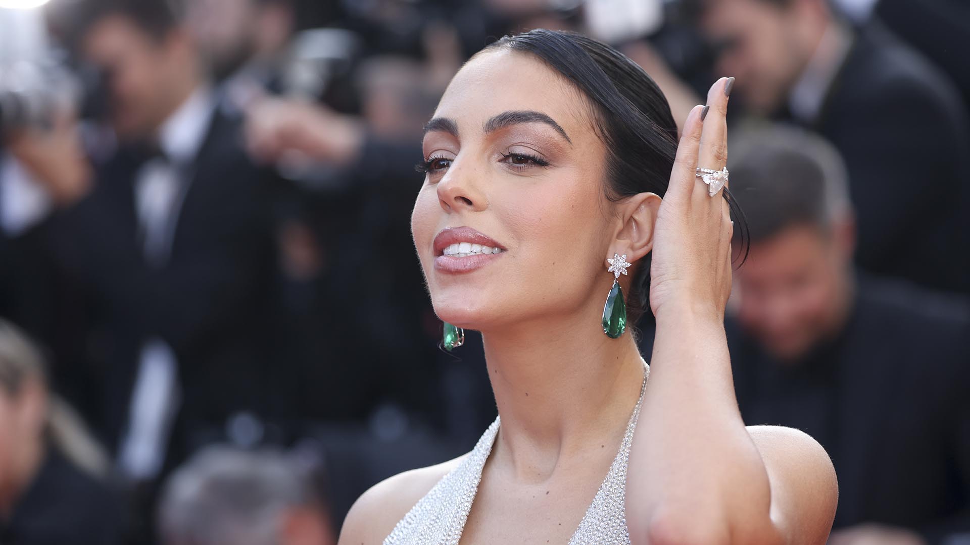 Georgina Rodriguez at premiere film "Elvis" during the 75th annual Cannes film festival on May 25, 2022 in Cannes, France.