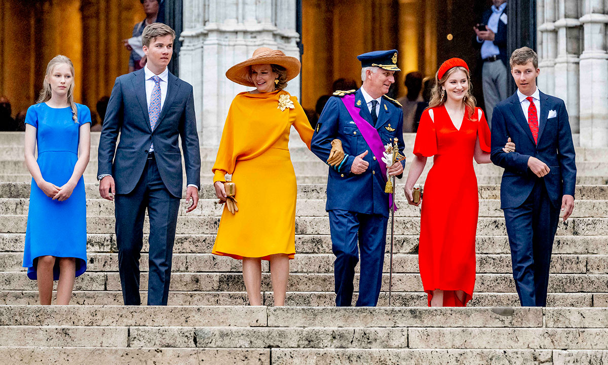 La familia real de Bélgica se reúne para celebrar su fiesta nacional