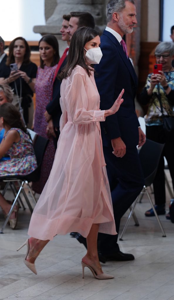 La Reina Letizia recupera su vestido de organza más dulce en los Premios Nacionales de Cultura