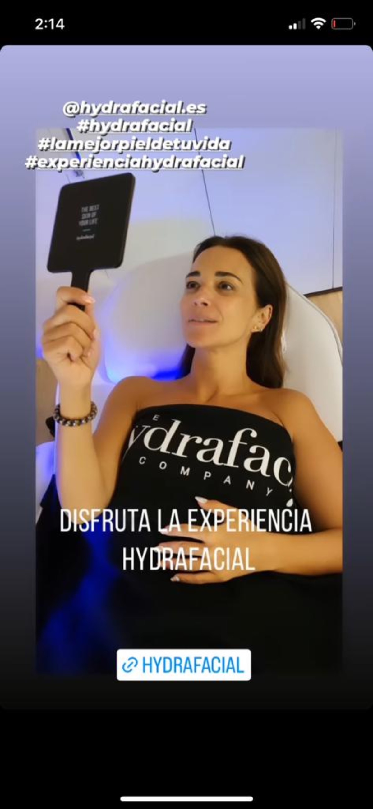 Paula Echevarría Hydrafacial