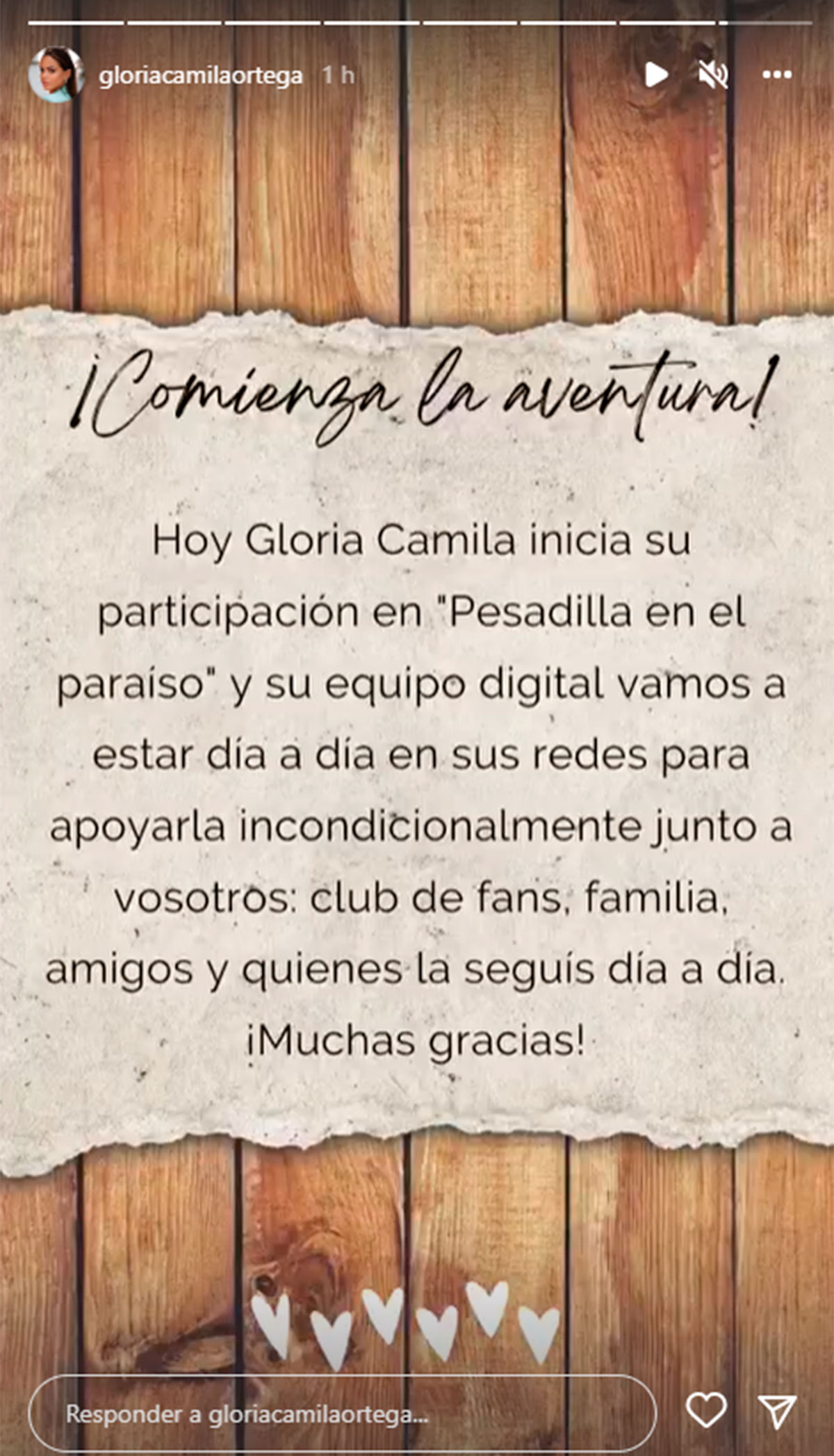 La emotiva despedida de Rocío Flores a Gloria Camila antes del estreno de 'Pesadilla en el paraíso'