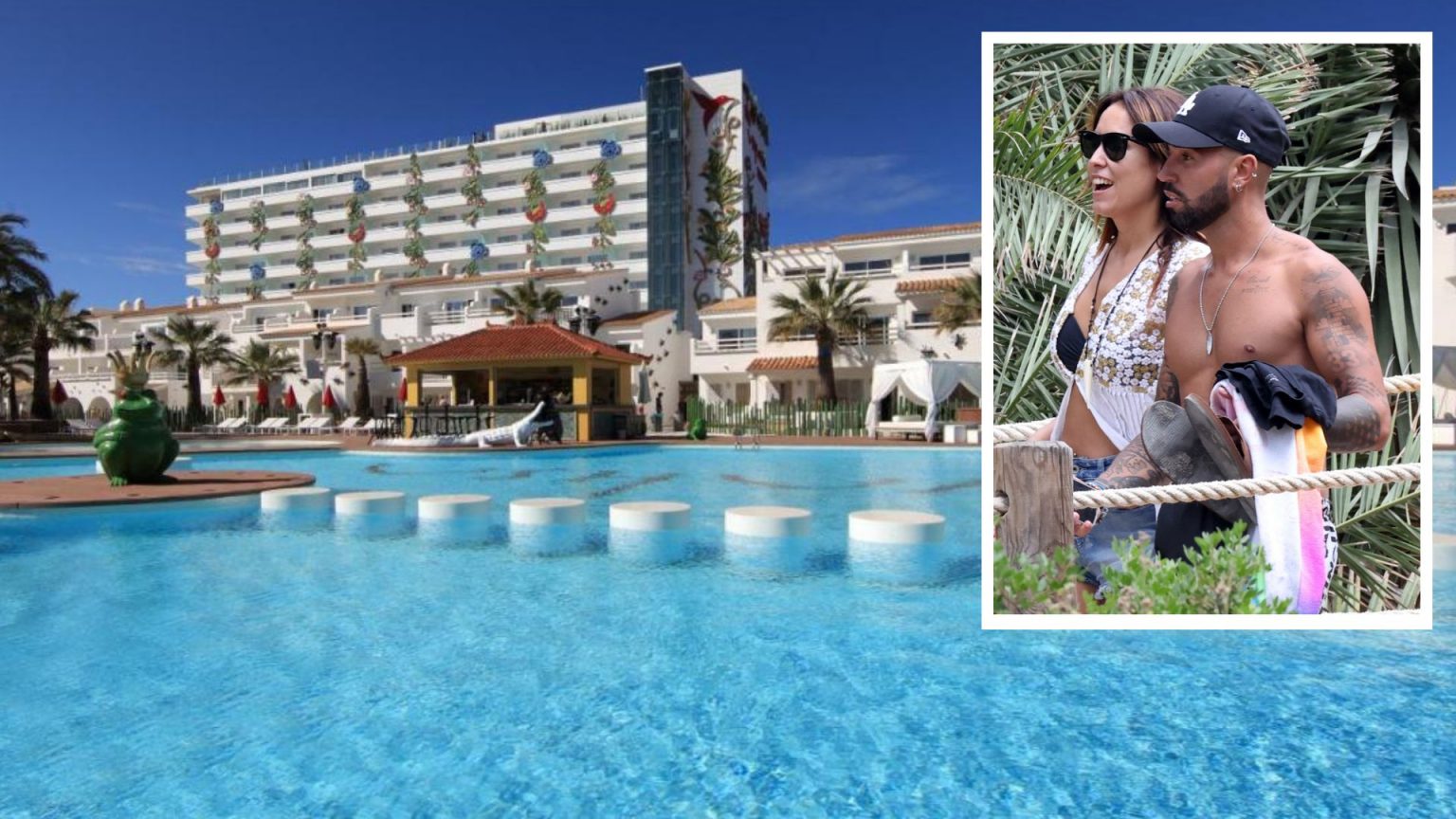 Omar Sánchez y Raquel Lozano, vacaciones en Ibiza en un hotel de 400 euros la noche