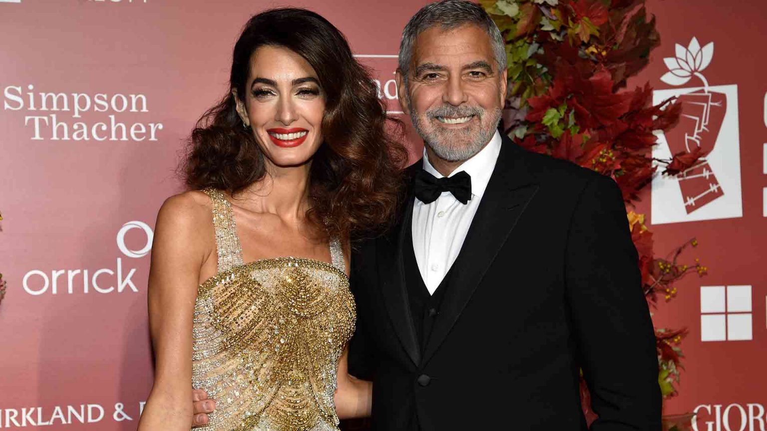 George y Amal Clooney, anfitriones de la fiesta solidaria más glamurosa