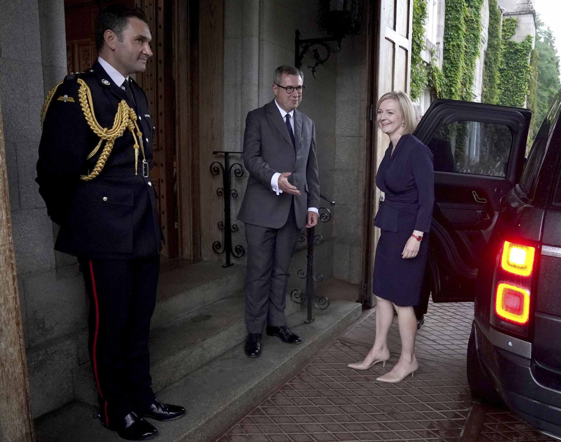 Liz Truss during an audience at Balmoral, Scotland, where she invited the newly elected leader of the Conservative party to become Prime Minister and form a new government, Tuesday, Sept. 6, 2022.