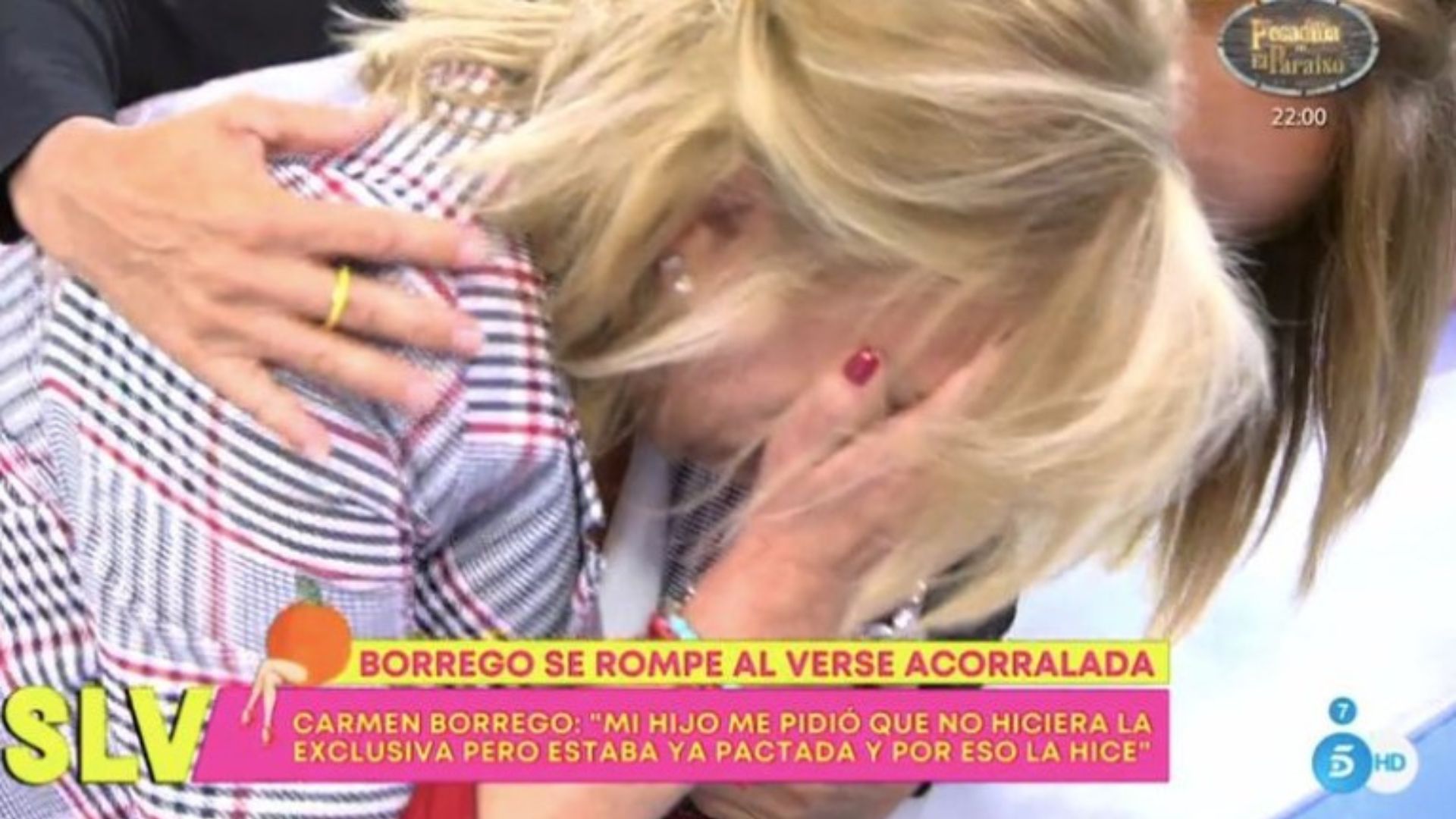 Carmen Borrego sufre una crisis de ansiedad en directo por la polémica de Paola Olmedo