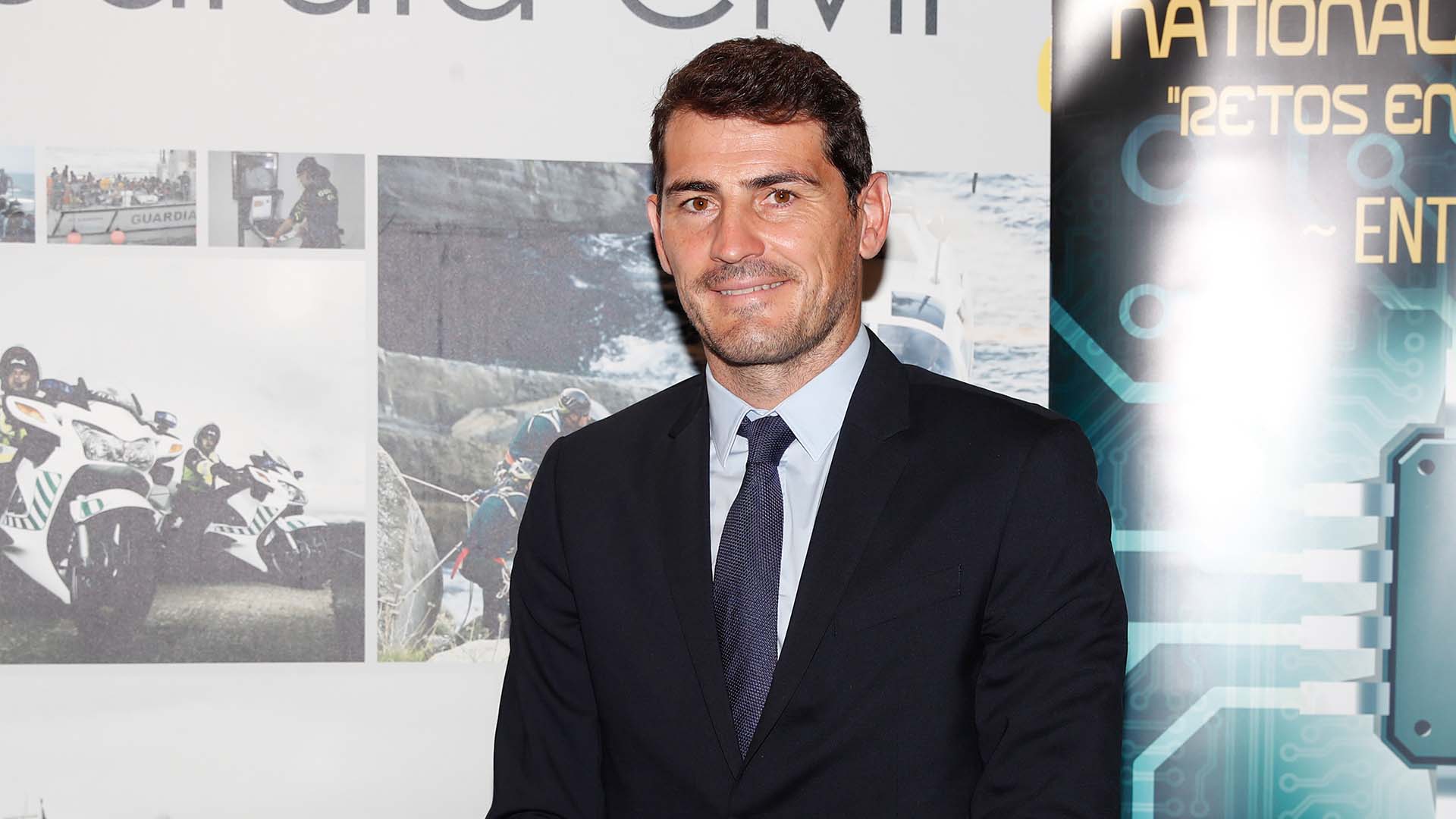 Former soccerplayer Iker Casillas during inauguration of 3rd edition Liga de Retos en el Ciberespacio in Madrid on Thursday, 16 September 2021