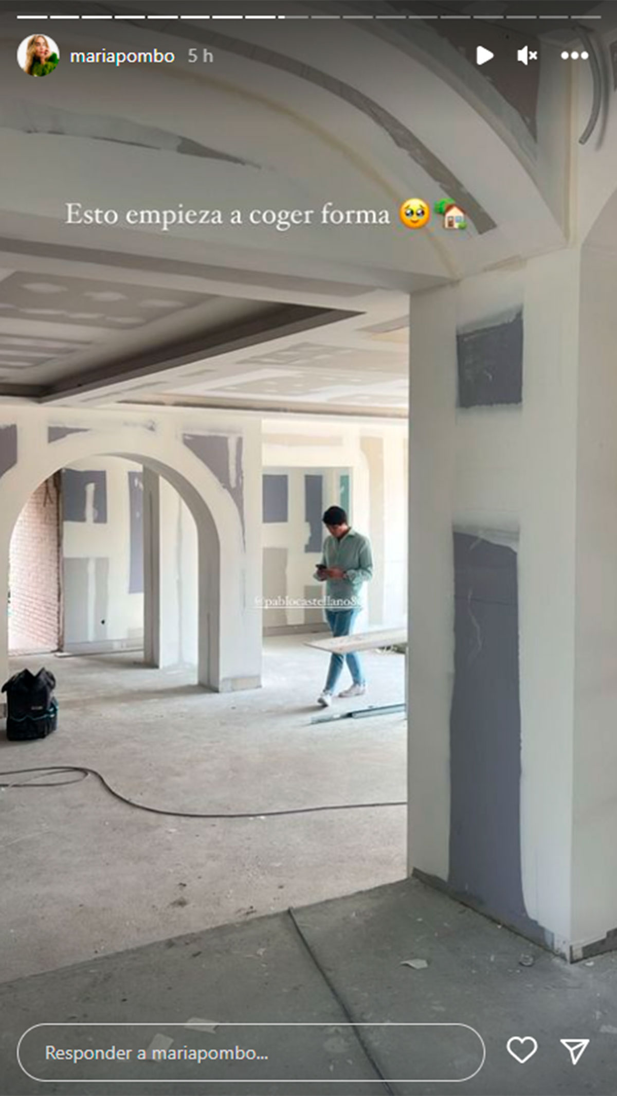 María Pombo enseña las primeras fotos de su nueva casa (todavía en obras)