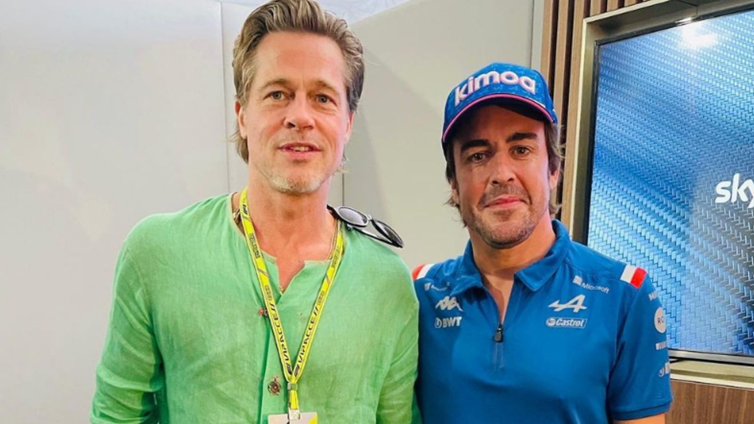 ¿Qué se traen entre manos Brad Pitt y Fernando Alonso?