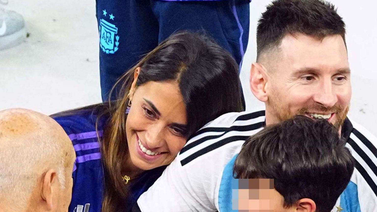 La felicidad de Antonela Roccuzzo al ver a Messi proclamarse Campeón del Mundo