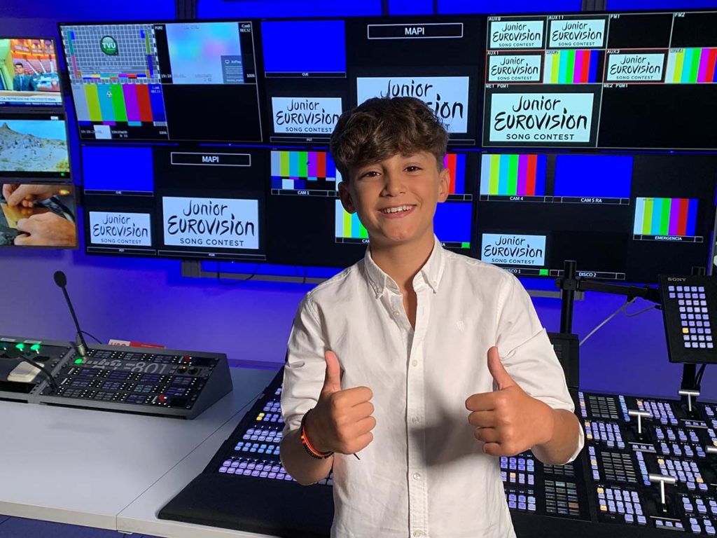 Carlos Higes as spanish candidate for Eurovision Junior 2022 in Madrid, October 04 2022
