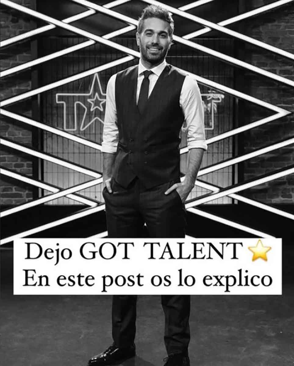 Dani Martínez abandona 'Got Talent': "No ha sido nada fácil"