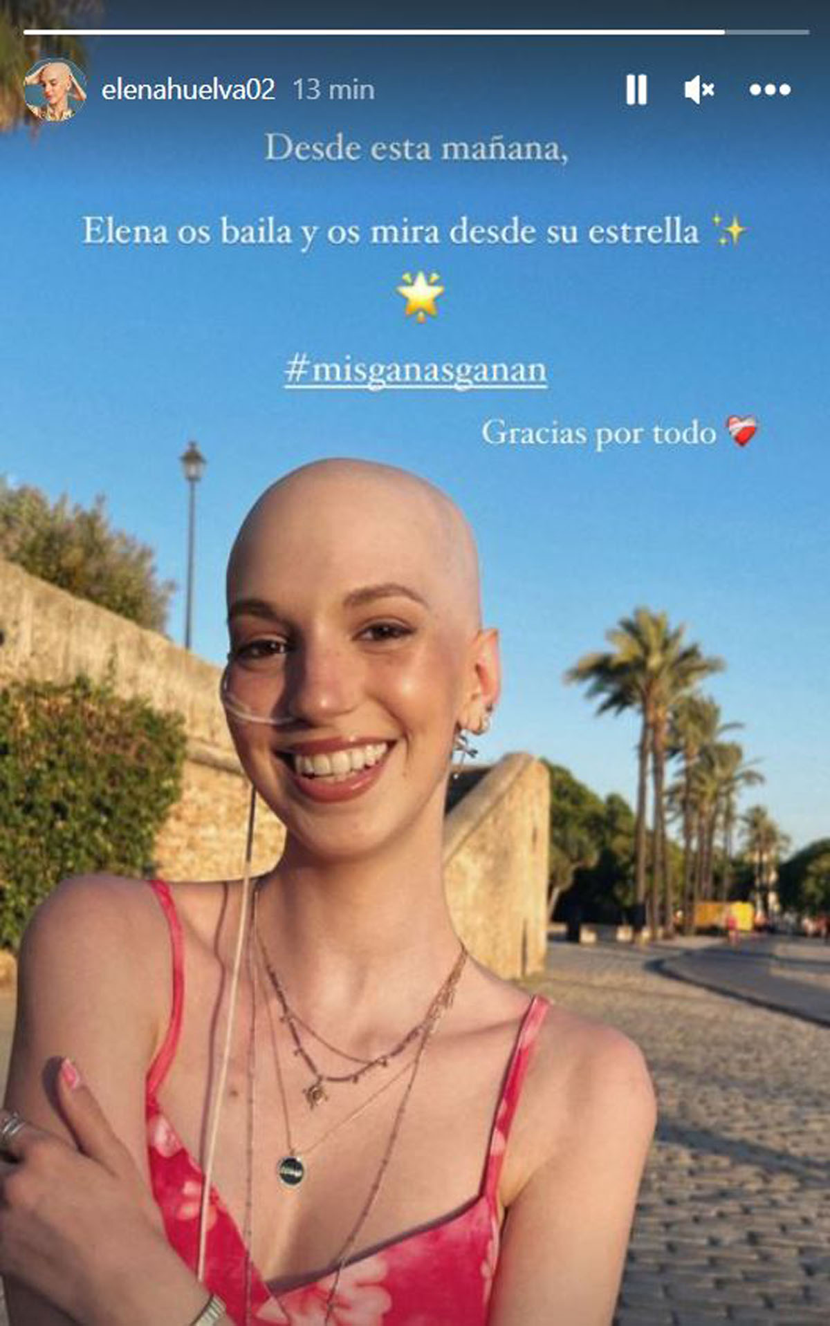 Los famosos lloran la muerte de Elena Huelva, la influencer que muere de cáncer a los 20 años