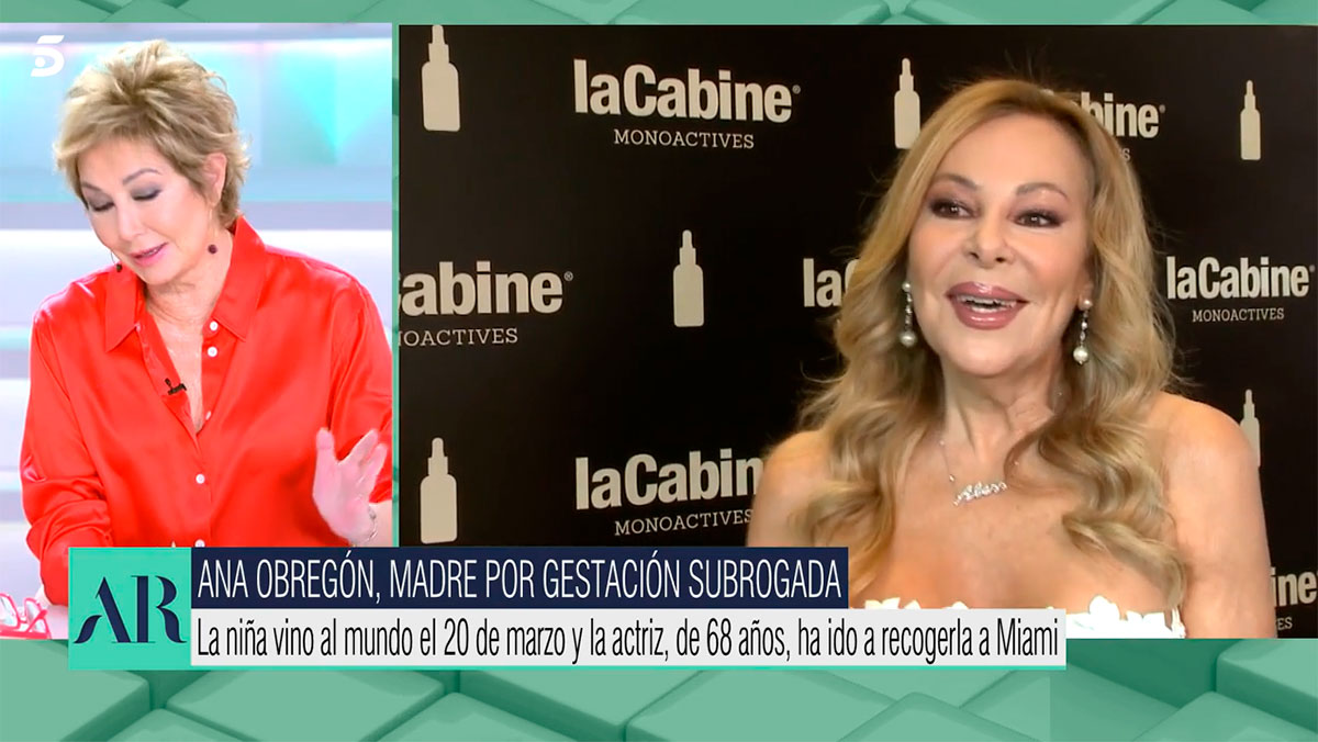 Ana Rosa Quintana abre un debate sobre la maternidad de Ana Obregón: "Tiene 68 años"